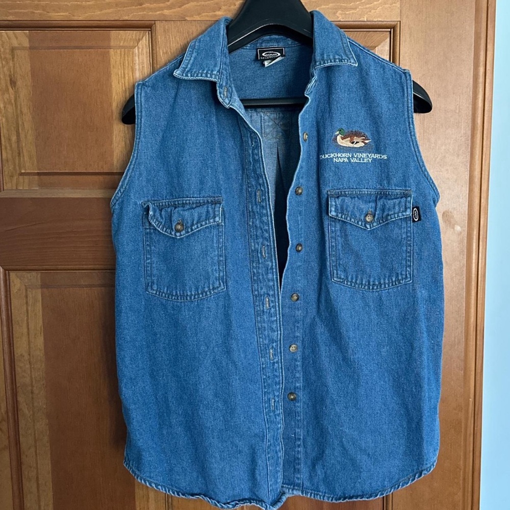 Denim button up